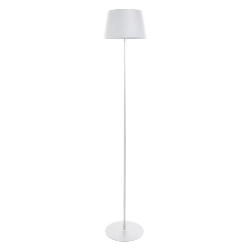 Vloerlamp LED D 28 x H 160 cm oplaadbaar USB 10400MAH matt wit - afbeelding 1