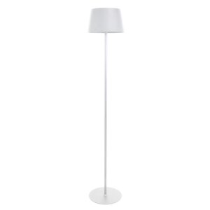 Vloerlamp LED D 28 x H 160 cm oplaadbaar USB 10400MAH matt wit
