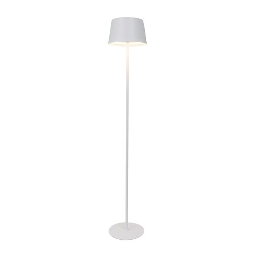 Vloerlamp LED D 28 x H 160 cm oplaadbaar USB 10400MAH matt wit - afbeelding 2