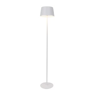 Vloerlamp LED D 28 x H 160 cm oplaadbaar USB 10400MAH matt wit - afbeelding 2