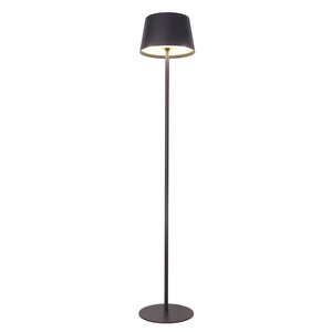 Vloerlamp LED D 28 x H 160 cm oplaadbaar USB 10400MAH matt zwart - afbeelding 2
