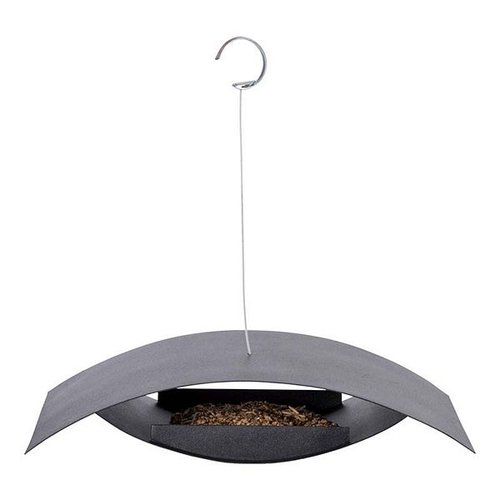 Voederhuis hangend zwart S