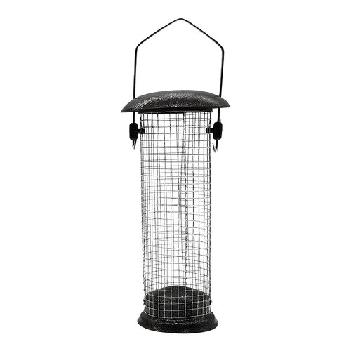 Vogelvoeder metaal pindasilo D 10 x H 20/30 cm