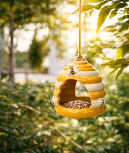 Vogelvoederhuisje Beehive - D15xH18cm - afbeelding 3