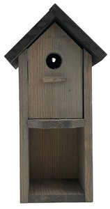 Vogelvoederhuisje met Pindakaaspothouder - 15 x 13 x 30 cm - afbeelding 1