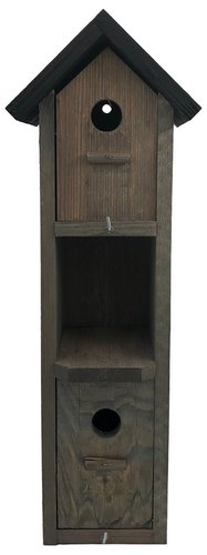 Vogelvoederhuisje met Pindakaaspothouder - 15 x 13 x 43,5 cm - afbeelding 1