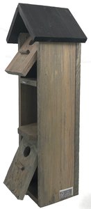 Vogelvoederhuisje met Pindakaaspothouder - 15 x 13 x 43,5 cm - afbeelding 2