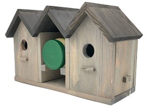 Vogelvoederhuisje met Pindakaaspothouder - 35 x 13 x 19 cm - afbeelding 1