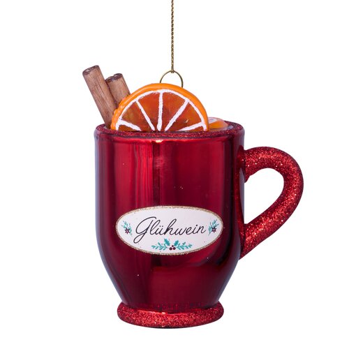 Vondels Kersthanger glühwein glas - H8,5cm - afbeelding 1