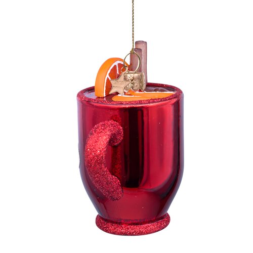 Vondels Kersthanger glühwein glas - H8,5cm - afbeelding 3