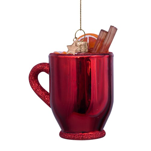 Vondels Kersthanger glühwein glas - H8,5cm - afbeelding 4