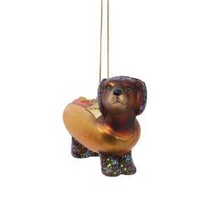 Vondels Kersthanger hotdogteckel glas - H6cm - afbeelding 2