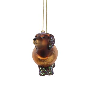 Vondels Kersthanger hotdogteckel glas - H6cm - afbeelding 3