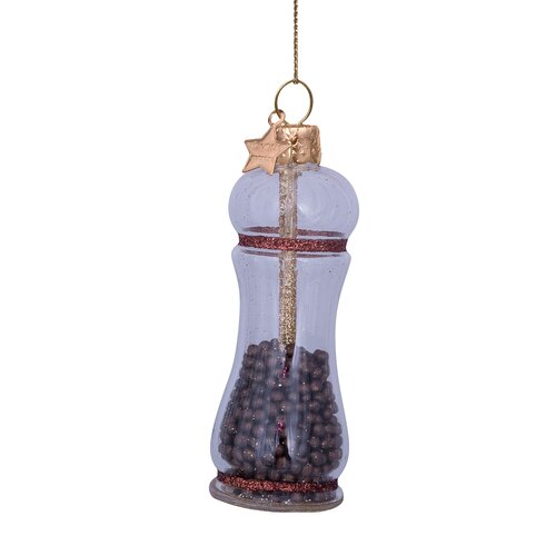 Vondels Kersthanger pepervaatje glas - H9cm Transparant - afbeelding 2