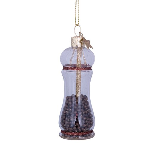 Vondels Kersthanger pepervaatje glas - H9cm Transparant - afbeelding 3