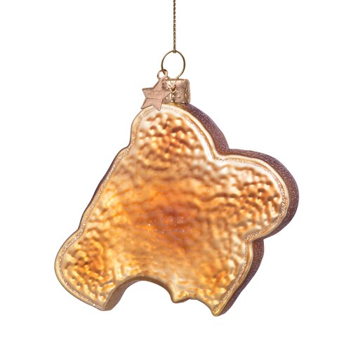 Vondels Kerstornament glas boterham met hagelslag - H9cm - afbeelding 4