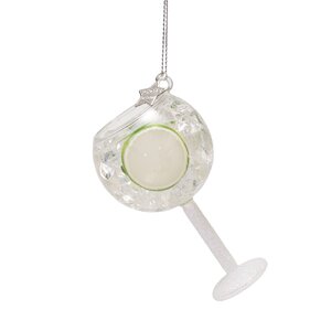 Vondels Kerstornament glas gin tonic - H11cm - afbeelding 1