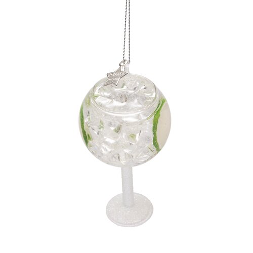 Vondels Kerstornament glas gin tonic - H11cm - afbeelding 2