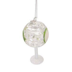 Vondels Kerstornament glas gin tonic - H11cm - afbeelding 2