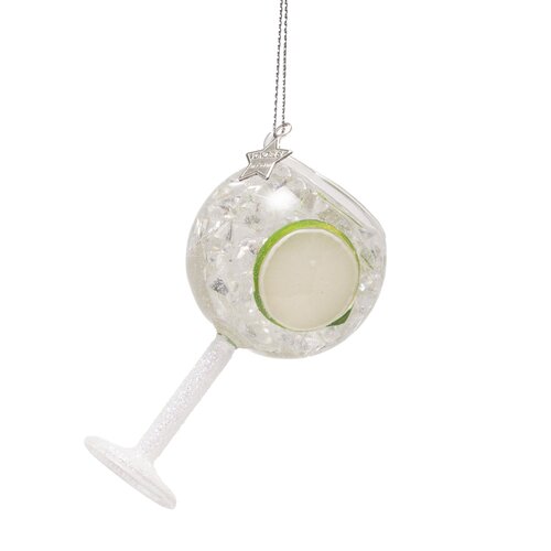 Vondels Kerstornament glas gin tonic - H11cm - afbeelding 3