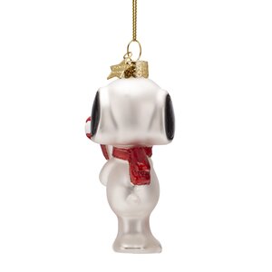 Vondels Kerstornament glas Snoopy met zuurstok - H9,5cm - afbeelding 4