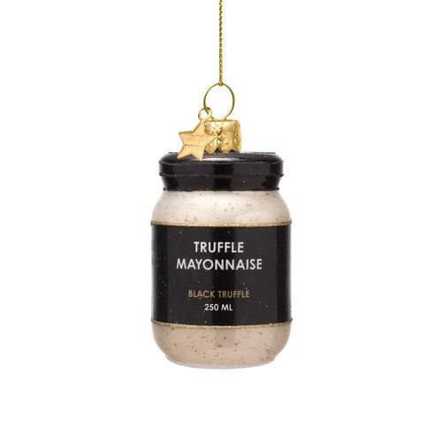 Vondels Kerstornament glas truffelmayonaise - H7cm - afbeelding 1
