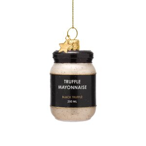 Vondels Kerstornament glas truffelmayonaise - H7cm - afbeelding 1