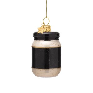Vondels Kerstornament glas truffelmayonaise - H7cm - afbeelding 3