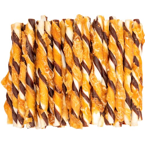 Voskes Rawhide Sticks Rund & Kip - 400gr - afbeelding 1