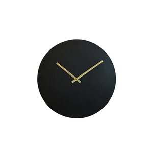 Wandklok aluminium zwart - Ø 38 cm