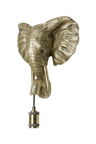 Wandlamp ELEPHANT Licht Goud - 35 x 13 x 36 cm