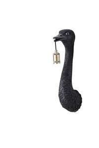 Wandlamp OSTRICH Mat Zwart - 18 x 15,5 x 57,5 cm