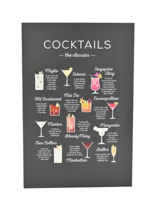 Wandpaneel Metaal Cocktail B 40 x H 60 cm