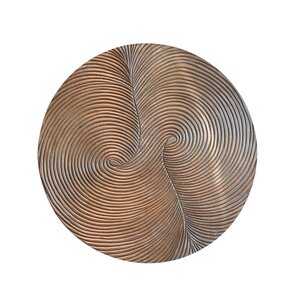 Wandpaneel rond hout - Ø 90 cm