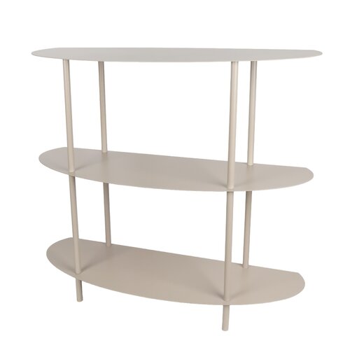 Wandrek Metaal 3-Laags B 90 x D 31 x H 81 cm Wolwit