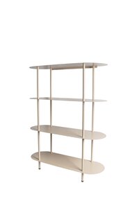 Wandrek metaal 4-laags B 90 x D 31 x H 115 cm woolwhite