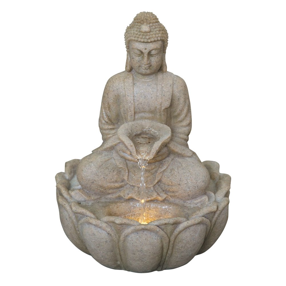 Vrijlating Tarief zuiverheid Waterornament Boedha - 25 x 18 x 34 cm - Tuincentrum Coppelmans