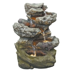 Waterornament rots - 25 x 18 x 37 cm - afbeelding 2