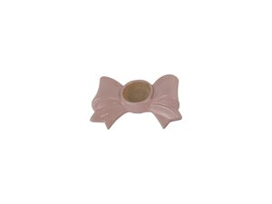 Waxinelichthouder strik 15 x 9 x 4,5 cm pink