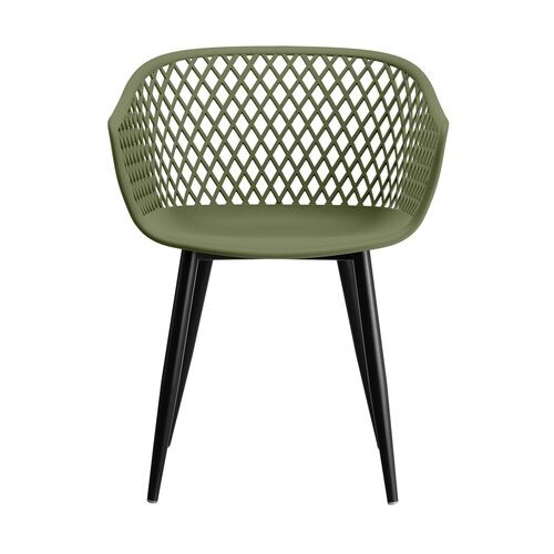 Webbing kunststof tuinstoel olijfgroen - afbeelding 2