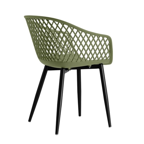 Webbing kunststof tuinstoel olijfgroen - afbeelding 3