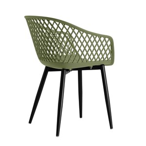 Webbing kunststof tuinstoel olijfgroen - afbeelding 3