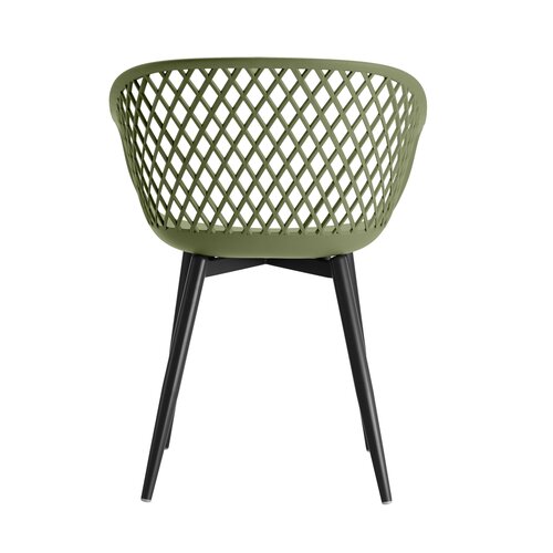 Webbing kunststof tuinstoel olijfgroen - afbeelding 4