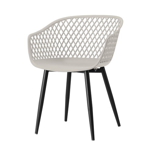 Webbing kunststof tuinstoel warm grey - afbeelding 1