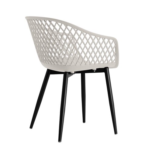 Webbing kunststof tuinstoel warm grey - afbeelding 3