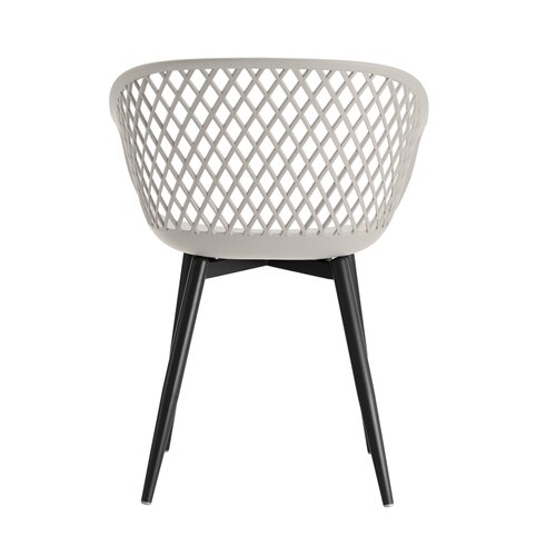 Webbing kunststof tuinstoel warm grey - afbeelding 4