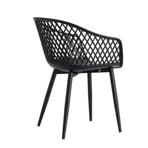 Webbing kunststof tuinstoel zwart - afbeelding 3