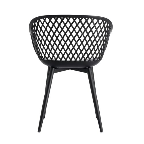 Webbing kunststof tuinstoel zwart - afbeelding 4