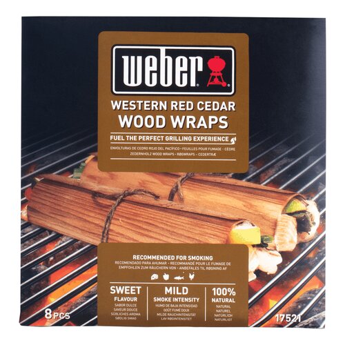 Weber Cederhouten Wood Wraps - 8st Naturel