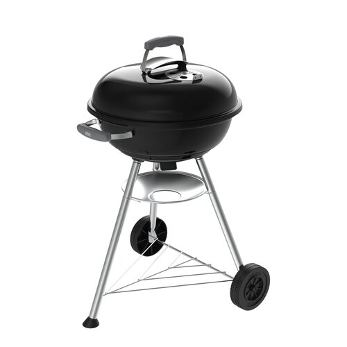 Weber Compact Kettle Houtskoolbarbecue - D47cm Zwart - afbeelding 1